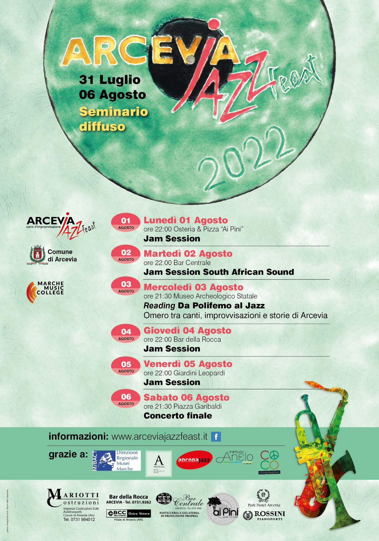 Da Polifemo al Jazz. Omero tra canti, improvvisazioni e storie di Arcevia.